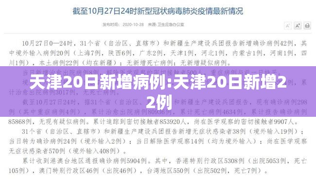 天津20日新增病例:天津20日新增22例