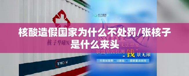 核酸造假国家为什么不处罚/张核子是什么来头