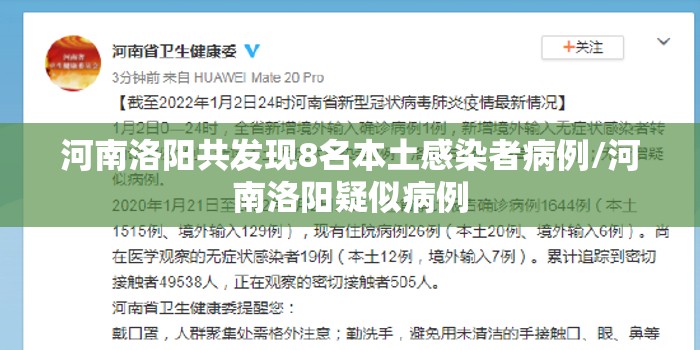 河南洛阳共发现8名本土感染者病例/河南洛阳疑似病例