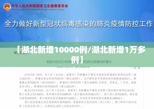 【湖北新增10000例/湖北新增1万多例】