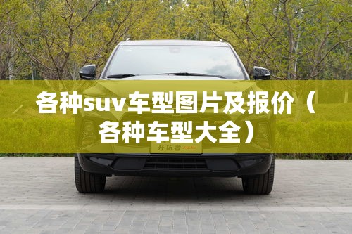 各种suv车型图片及报价（各种车型大全）