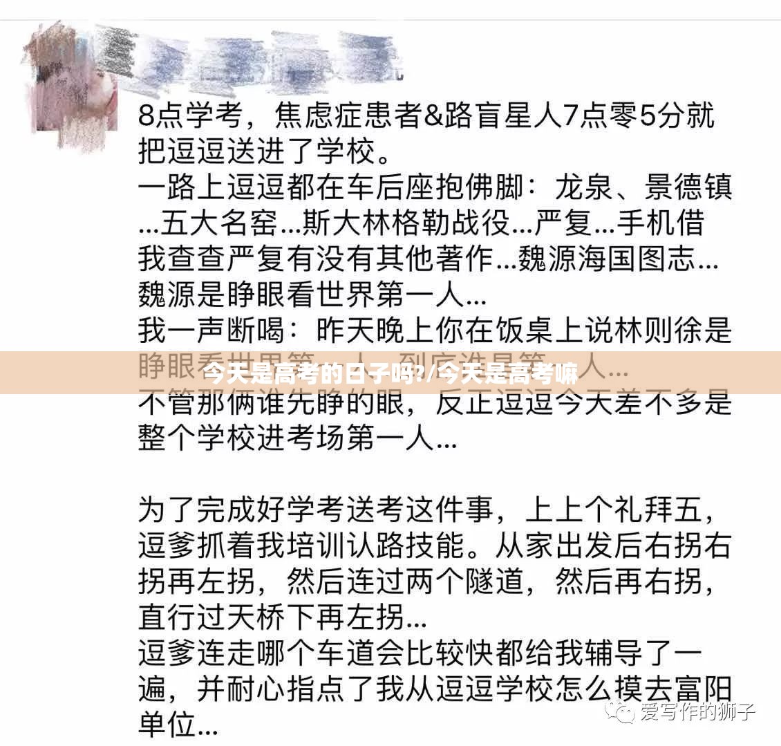 今天是高考的日子吗?/今天是高考嘛