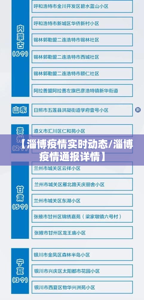 【淄博疫情实时动态/淄博疫情通报详情】