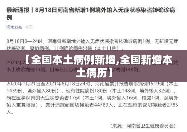 【全国本土病例新增,全国新增本土病历】