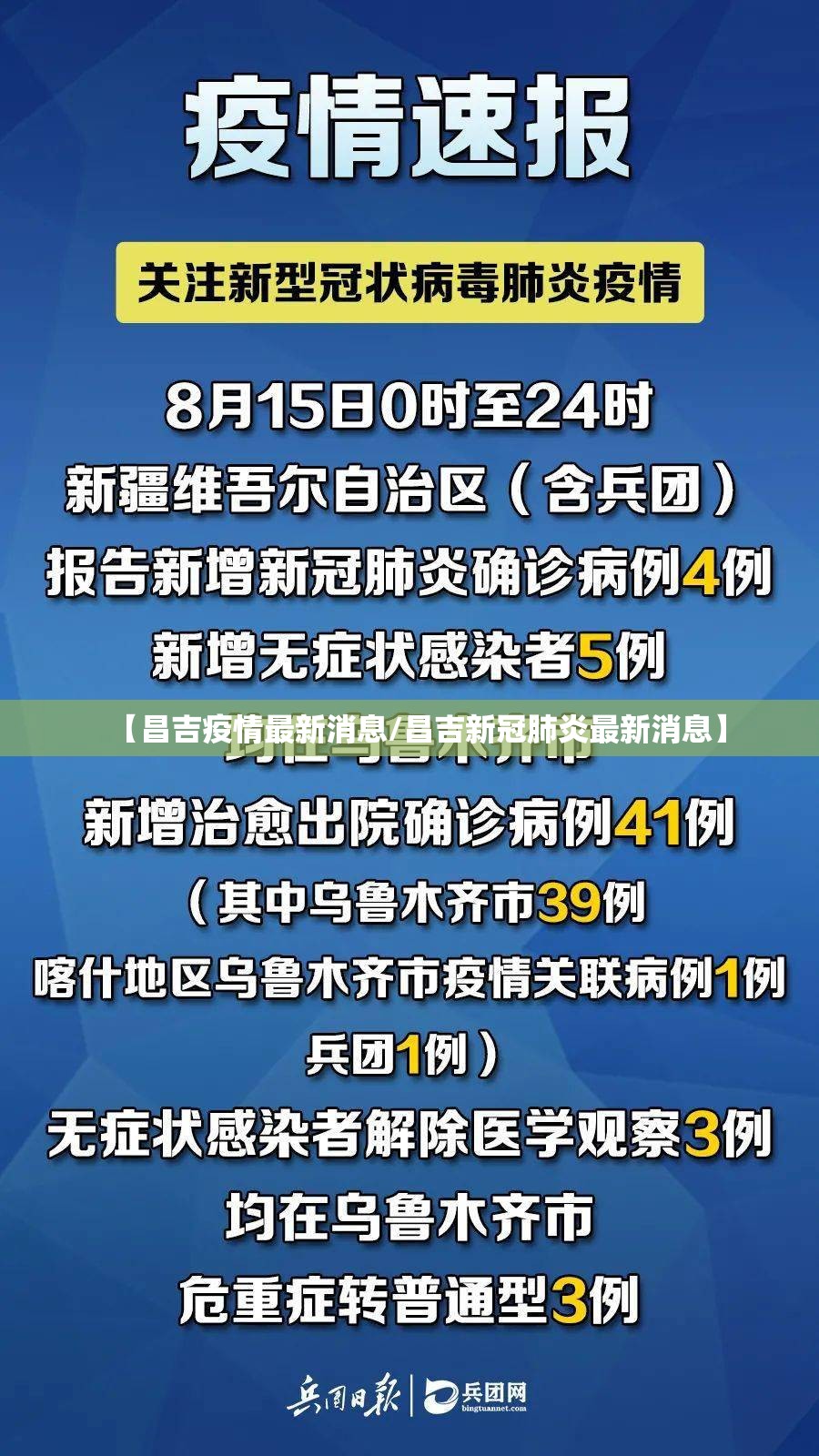 【昌吉疫情最新消息/昌吉新冠肺炎最新消息】