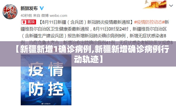 【新疆新增1确诊病例,新疆新增确诊病例行动轨迹】