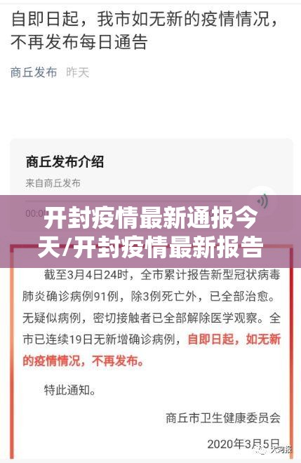 开封疫情最新通报今天/开封疫情最新报告