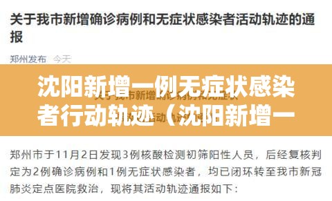 沈阳新增一例无症状感染者行动轨迹（沈阳新增一例无症状感染者行动轨迹公布）