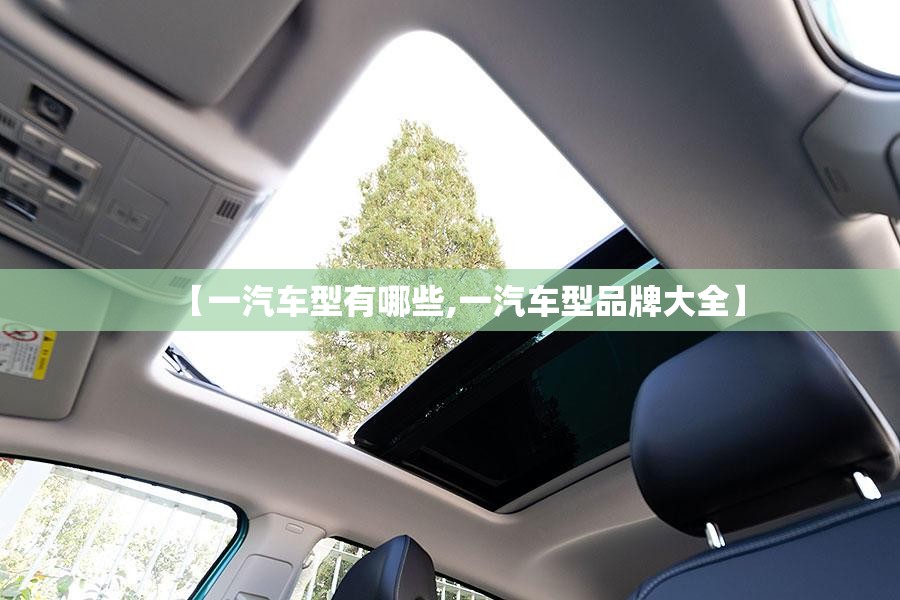 【一汽车型有哪些,一汽车型品牌大全】