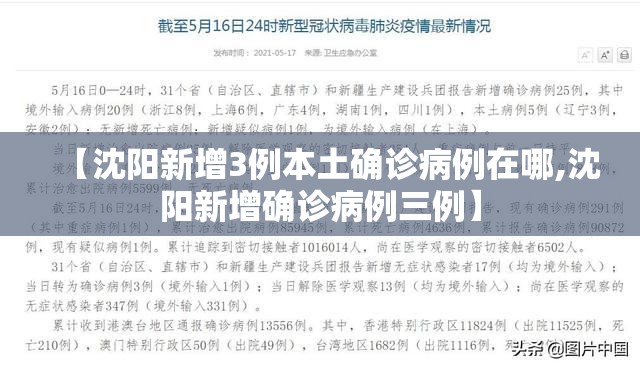 【沈阳新增3例本土确诊病例在哪,沈阳新增确诊病例三例】