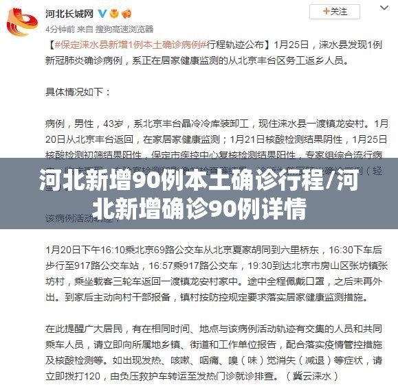河北新增90例本土确诊行程/河北新增确诊90例详情