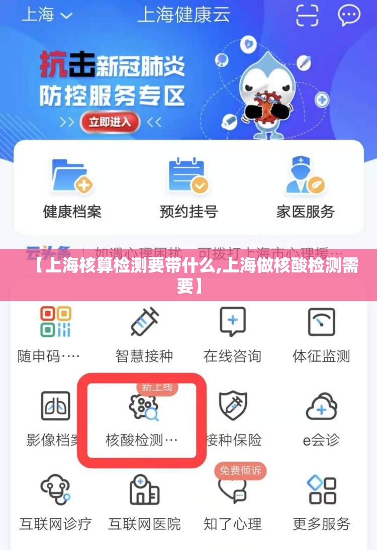 【上海核算检测要带什么,上海做核酸检测需要】