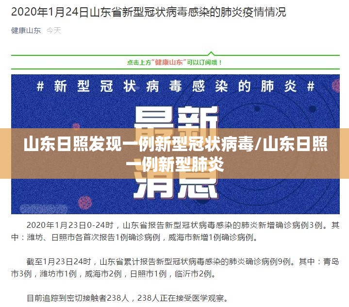 山东日照发现一例新型冠状病毒/山东日照一例新型肺炎