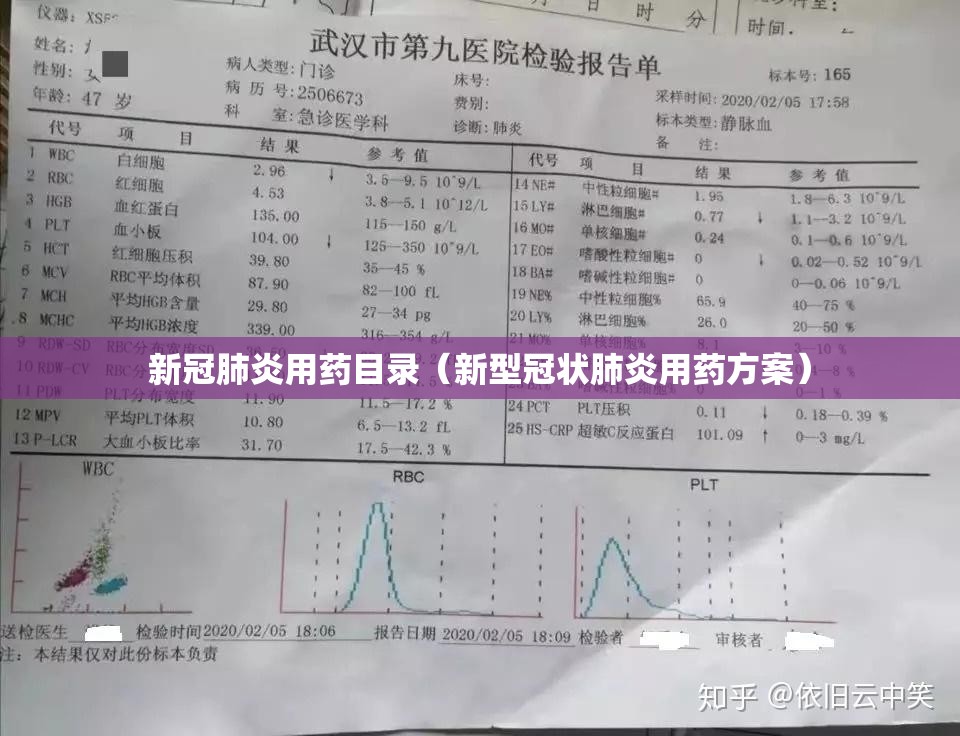 新冠肺炎用药目录（新型冠状肺炎用药方案）