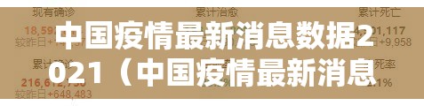 中国疫情最新消息数据2021（中国疫情最新消息!）