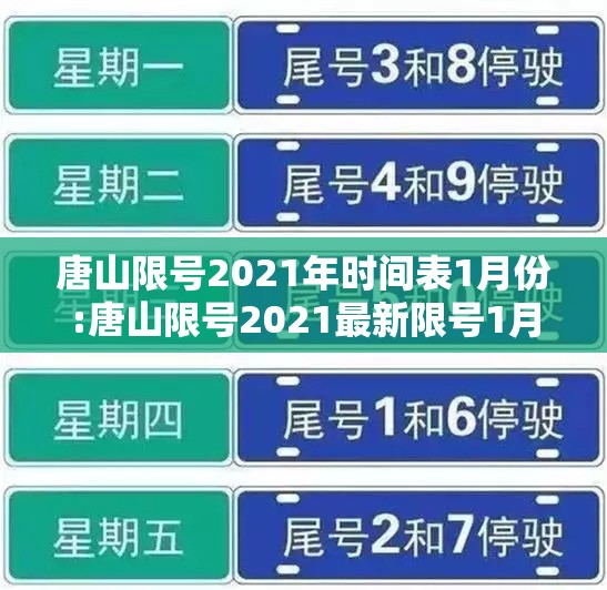 唐山限号2021年时间表1月份:唐山限号2021最新限号1月