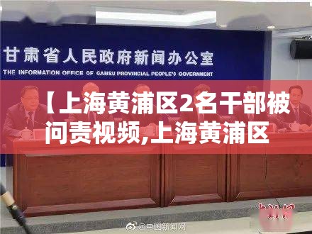 【上海黄浦区2名干部被问责视频,上海黄浦区领导干部名单】