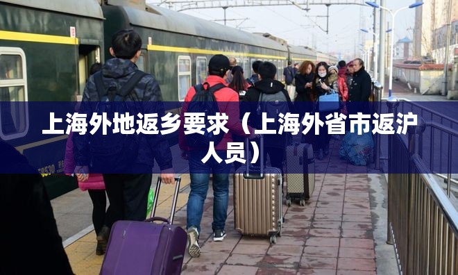 上海外地返乡要求（上海外省市返沪人员）
