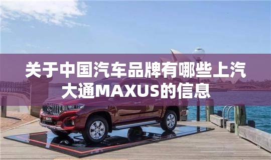 关于中国汽车品牌有哪些上汽大通MAXUS的信息